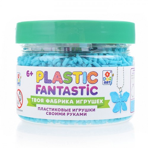 Гранулированный пластик 95 г Plastic Fantastic голубой с аксес. в баночке 5,7хD7 см